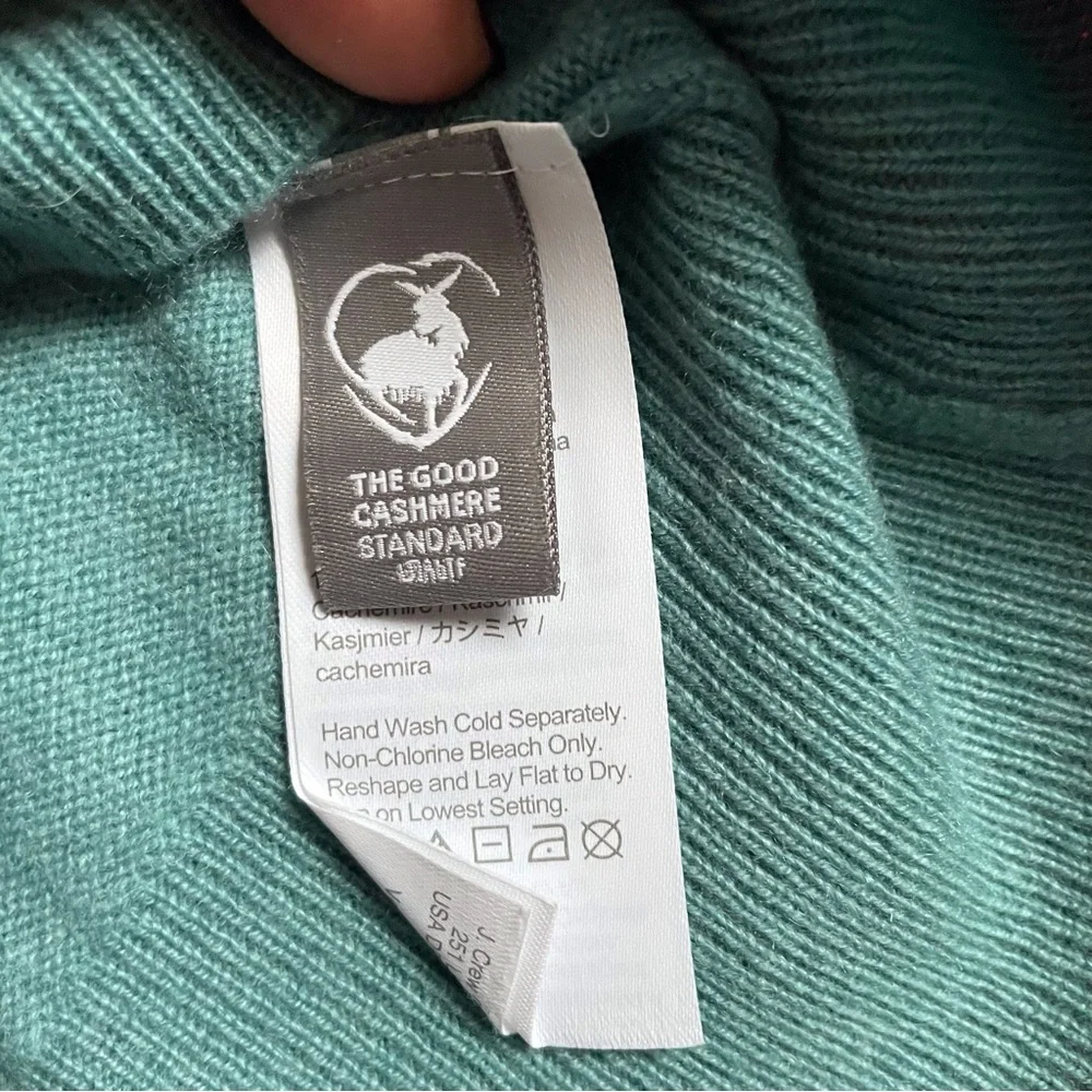 J. Crew Teal Cashmere Sweater
